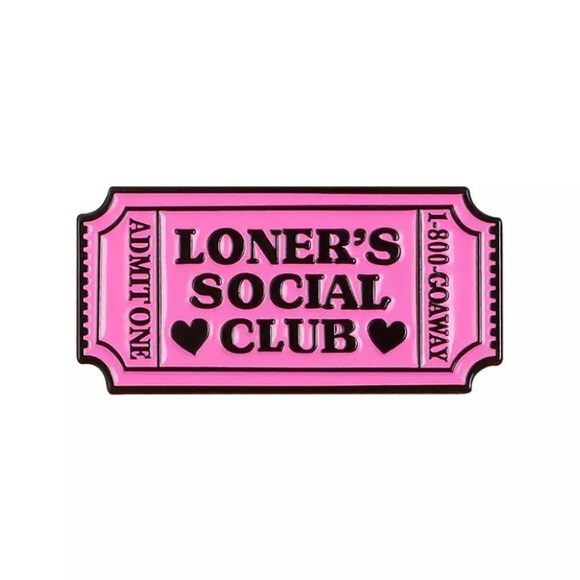 6/$30 Loner’s Social Club Ticket Enamel Pin - Picture 1 of 2